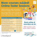 List of Online Taster Sessions added, also available on the Find A Course page